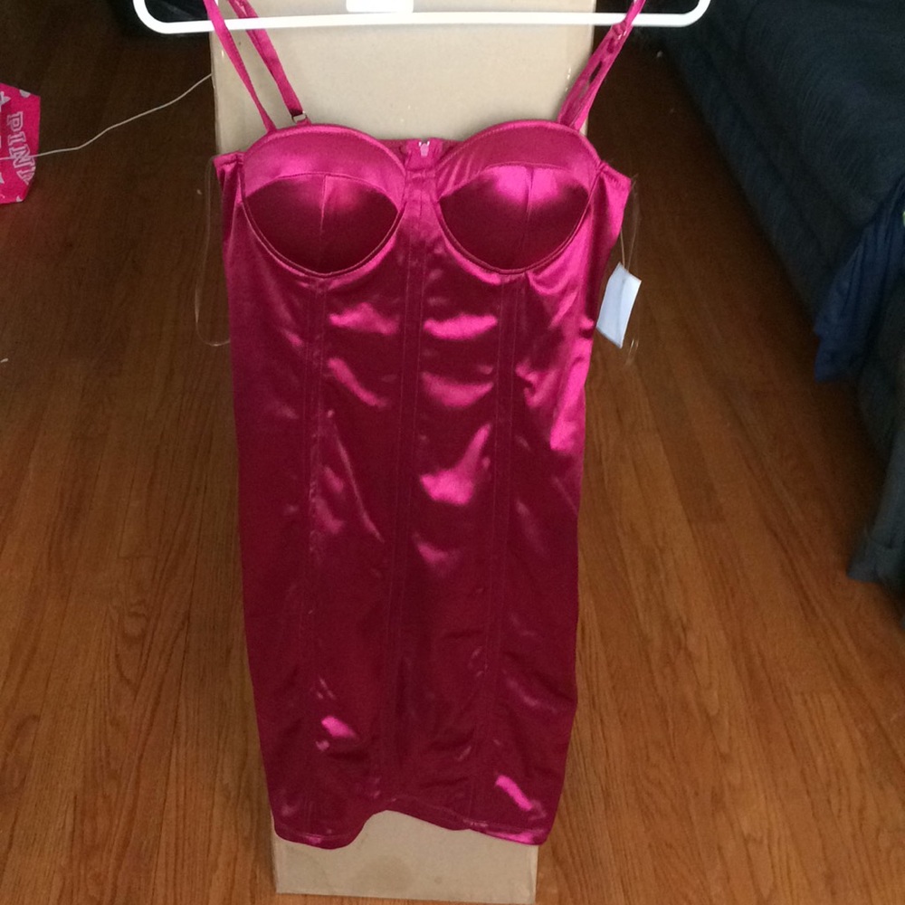 NWT Shiny Satin-like Party Dress